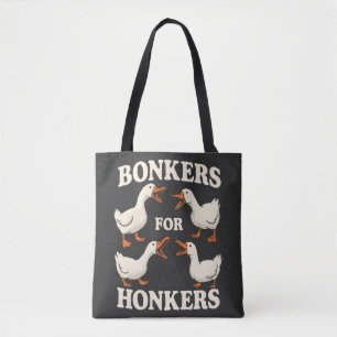 Verrückt nach Gänsen Gans-Design Gans-Liebhaber Tasche
