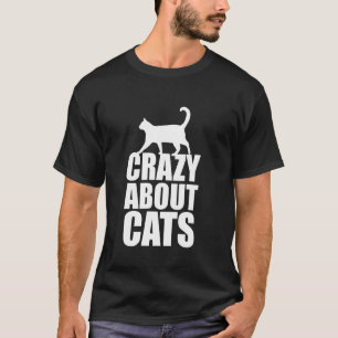 Verrückt nach Katzen Katzenvater T-Shirt
