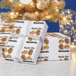 Verrückt nach Walnüssen Lustig Geschenkpapier