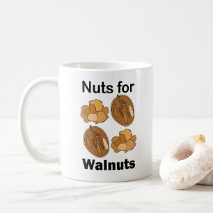 Verrückt nach Walnüssen Lustig Kaffeetasse