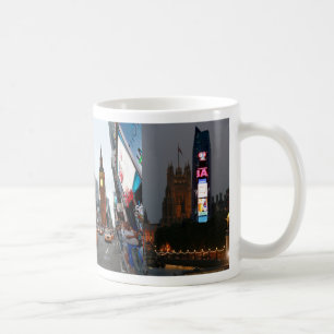 Verrückt! New York City trifft London Kaffeetasse