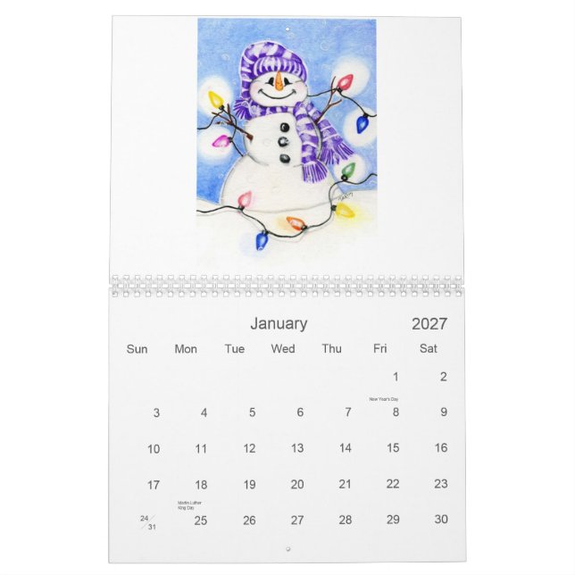 Verrückt-Schildkröte-CartoonComic Kalender (Jan 2027)