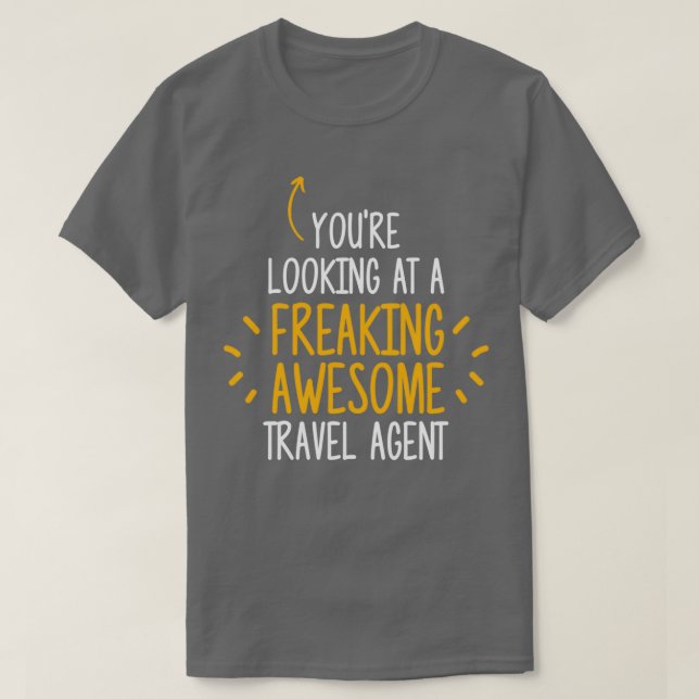 Verrückt toller Reisebüro T-Shirt (Design vorne)