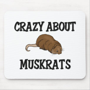 Verrückt über Bisamratten Mousepad