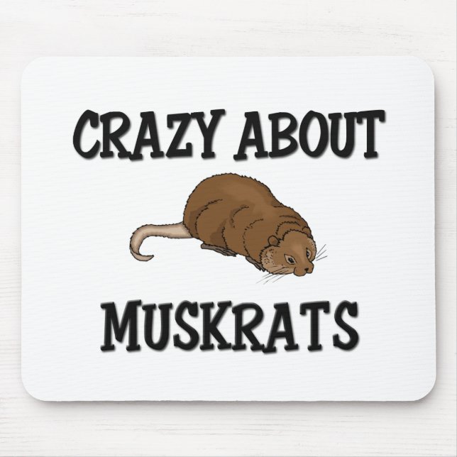 Verrückt über Bisamratten Mousepad (Vorne)