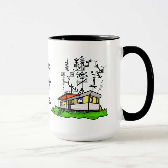 Verrückte Antennen-mobile Tasse (Rechts)