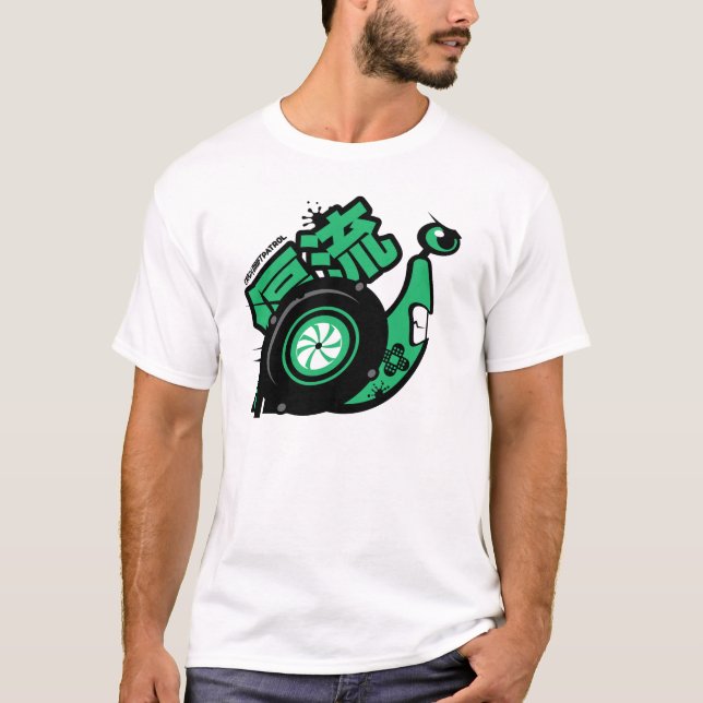 Verrückte Antrieb-Patrouille - Turbo-Schnecke T-Shirt (Vorderseite)
