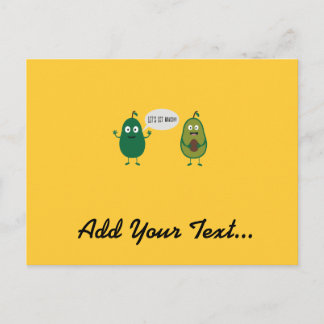 verrückte Avocado-Kleider Postkarte
