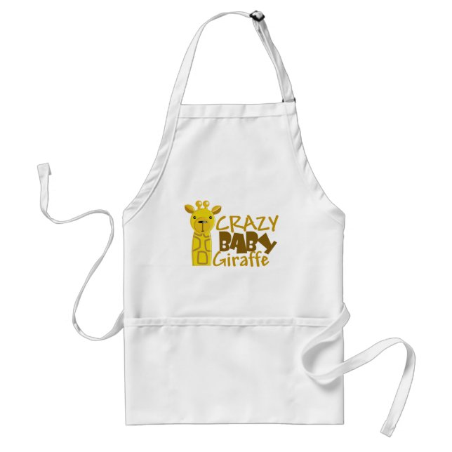 verrückte Babygiraffe Schürze (Vorne)