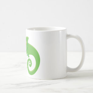 Verrückte Chamäleondame Kaffeetasse