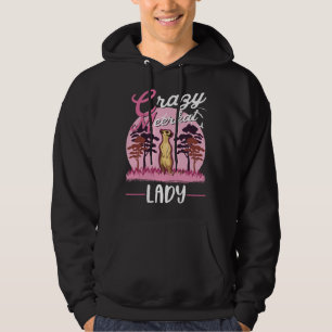 Verrückte Erdmännchen-Dame Erdmännchen-Mädchen Hoodie