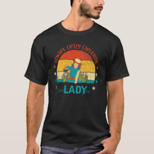 Verrückte Gartentante Gärtnern Pflanzen Gärtnerin T-Shirt