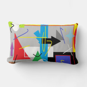 Verrückte Geometrie Funky Wurfkissen Lendenkissen