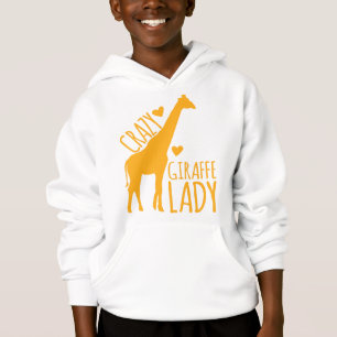 verrückte Giraffendame Hoodie