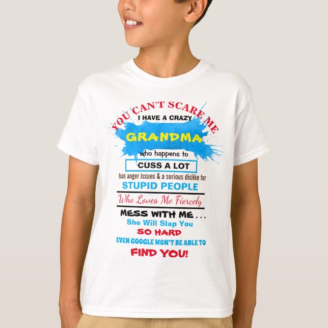 VERRÜCKTE GROSSMUTTER personifizieren T-Shirt (Vorderseite)