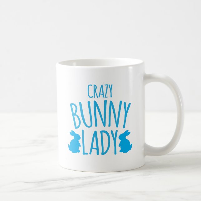 verrückte Häschendame Kaffeetasse (Rechts)