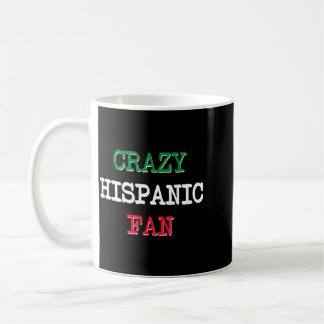 Verrückte hispanische Fans Baseball Kaffeetasse