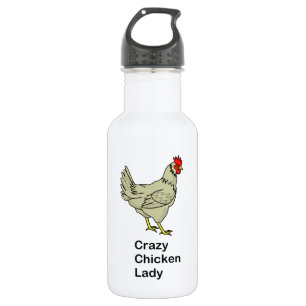 Verrückte Huhn-Dame Trinkflasche