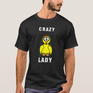 Verrückte Hühnerdame  Farm Tier Gif T-Shirt
