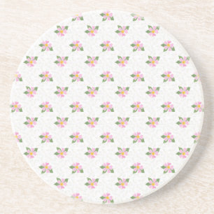 Verrückte Hundsrosen Polka Style Sandstein Unterse Untersetzer