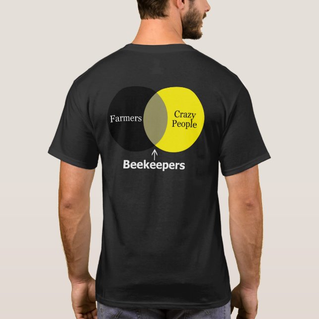 Verrückte Imker T-Shirt (Rückseite)