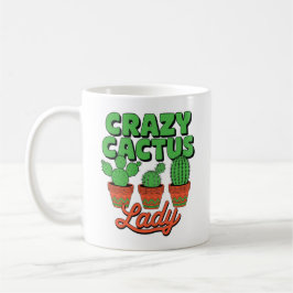 Verrückte Kaktus-Dame – Geschenk für Pflanzenmütte Kaffeetasse