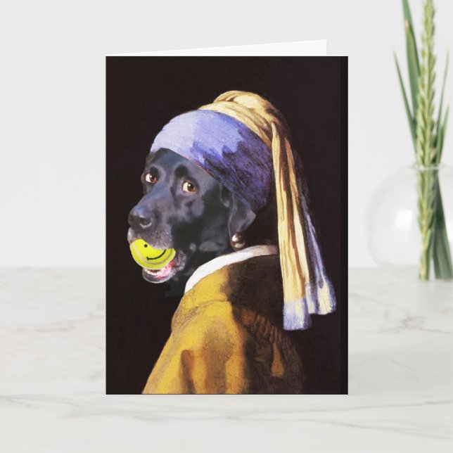 Verrückte Karte Hundedamen-Gruß (Vorderseite)