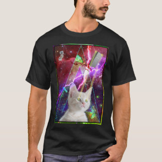 Verrückte Katze des Raumes T-Shirt