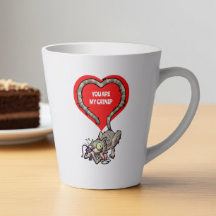 Verrückte Katze, du bist mein Katzenminze Alternat Milchtasse