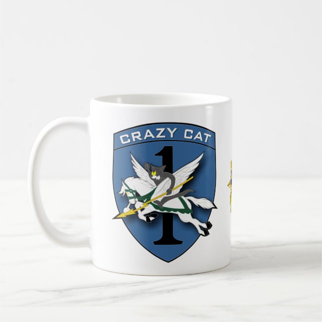 Verrückte Katze - Eisenbahn Vietnam Kaffeetasse (Links)