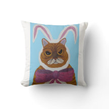 Verrückte Katze in Hasenohren