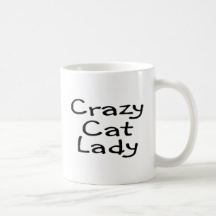 Verrückte Katzen-Dame Kaffeetasse