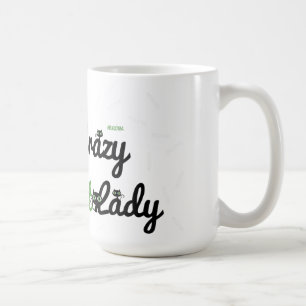 Verrückte Katzen-Dame Kaffeetasse