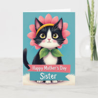 Verrückte Katzen Muttertagskarte