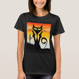 Verrückte Katzen schießen Madafakas für Katze Ka T-Shirt