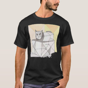 Verrückte Katzenkunst Kitten-Wortspiel T-Shirt