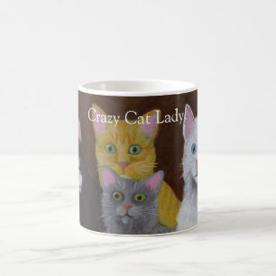 Verrückte Katzenlady-Kaffeetasse Kaffeetasse