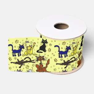 Verrückte Katzenlady Ripsband