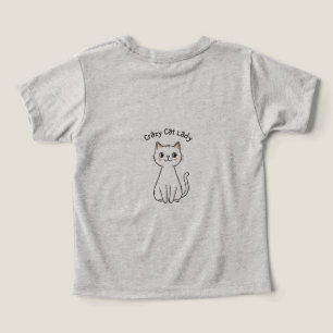 Verrückte Katzenlady Süße Illustrations T-Shirt