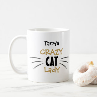 Verrückte Katzenlady Whiskers Lustiger Mug Geschen Kaffeetasse