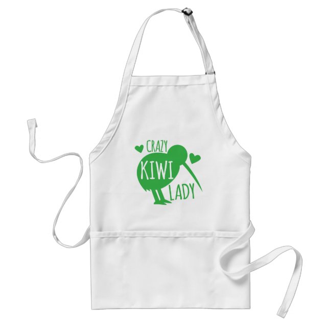 Verrückte Kiwi-Dame Schürze (Vorne)