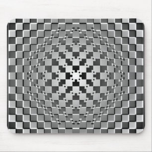 Verrückte künstlerische optische Täuschung Mousepad