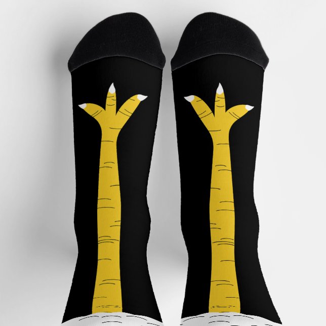 Verrückte Lustige Hühnerbein-Crew Socken (Oben)