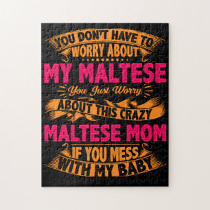 Verrückte Malteser-Mama
