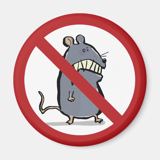 verrückte Maus: Verboten! Magnet (Vorne)