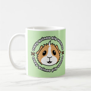 Verrückte Meerschweinchen-Frauen-Tasse Kaffeetasse