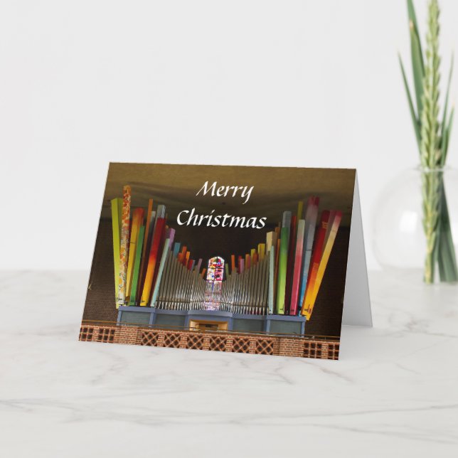 Verrückte Organ Weihnachtskarte Feiertagskarte (Vorderseite)
