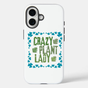 Verrückte Pflanzenlady iPhone 16 Hülle
