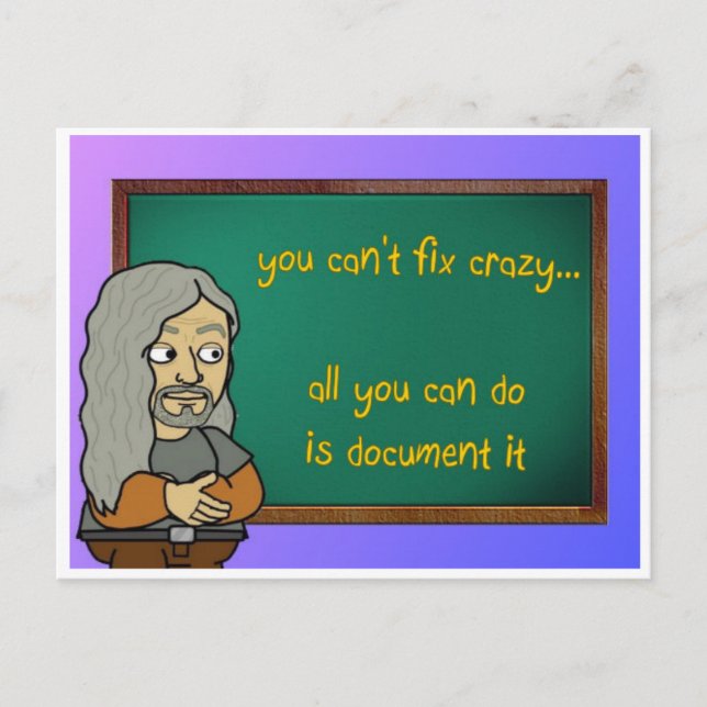 verrückte Postkarte (Vorderseite)