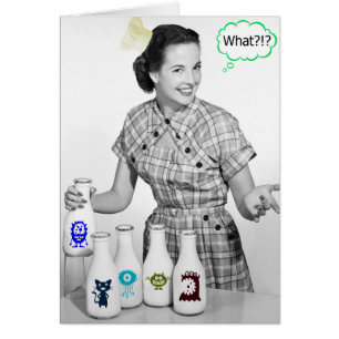 Verrückte Retro Mama, die den Weirdness